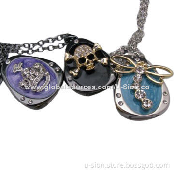 Promotional Jewelry USB Flash Drives with Lanyard, 128MB to 64GB Capacity